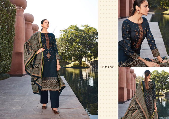 Mumtaz Fiza 7001 Fancy Festive Wear Heavy Jam Satin Embroidery Salwar Kameez Collection