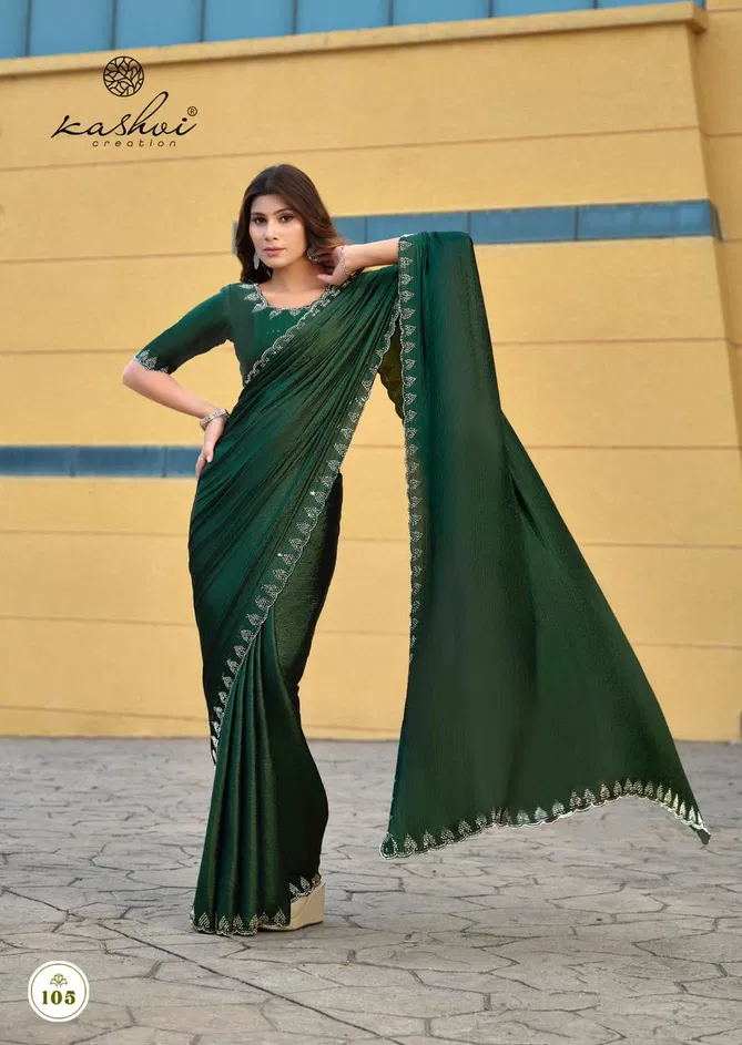 Sapphire Vol 1 By Kashvi Silk Designer Sarees Wholesalers In Delhi