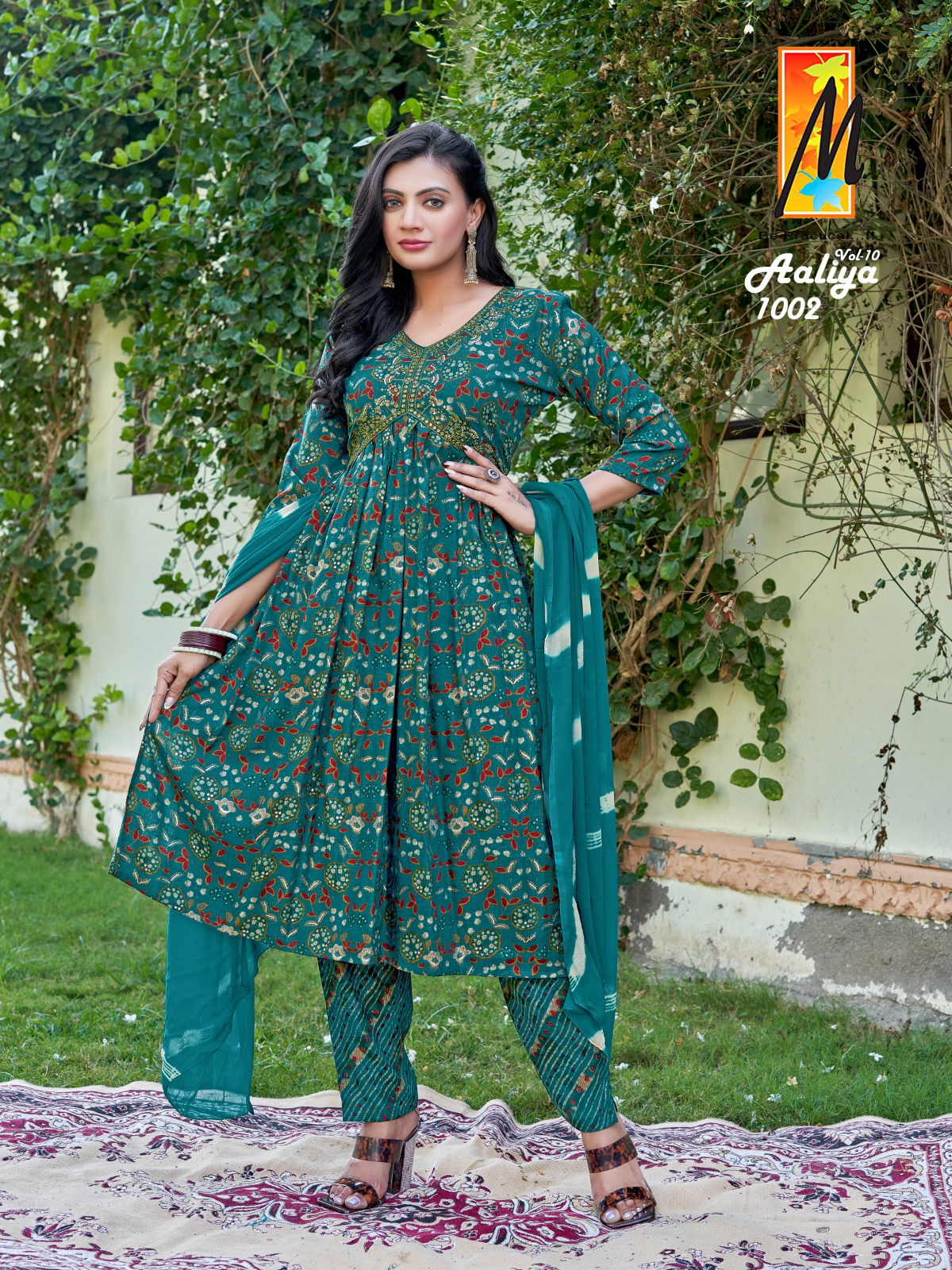 Aaliya Vol 10 Alia Cut Kurti With Bottom Dupatta Catalog