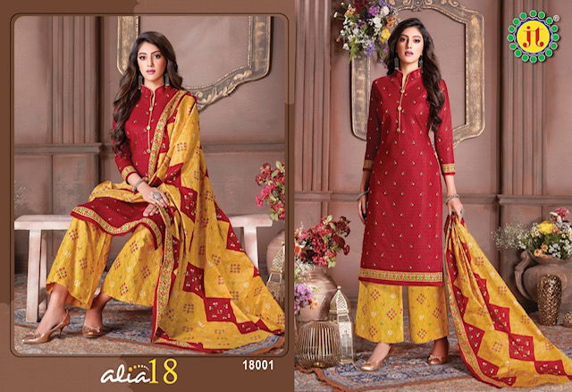 Jt Alia 18 Fancy Casual Daily Wear Printed Cotton Dress Material Collection