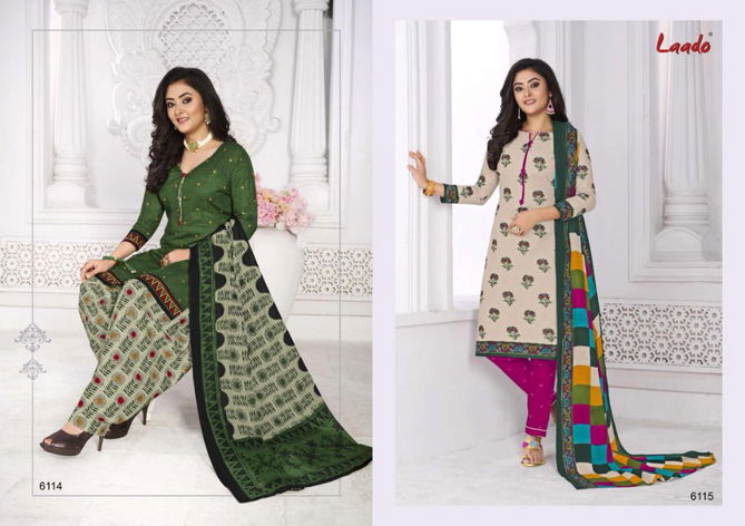 Laado Print 61 Fancy Regular Wear Cotton Printed Dress Material Collection