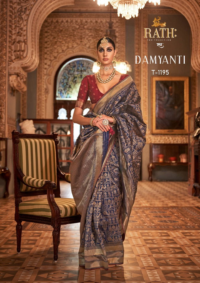 Damyanti 1190 To 1198 By Rath Silk Printed Designer Saree Orders In India