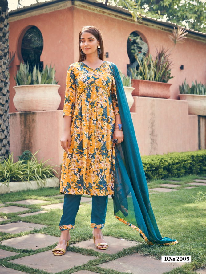 Pasand Vol 1 By Parra Studio Alia Cut Kurti With Bottom Dupatta