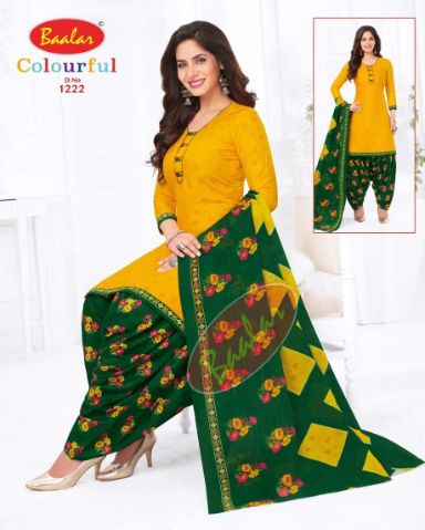 Baalar Colourful 12 New Cotton Printed Regular Wear Ready Made Dress Collection