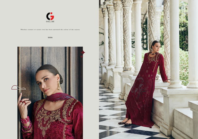 Alfaz By Gull Jee Winter Wear Viscose Velvet Salwar Kameez Wholesale Online