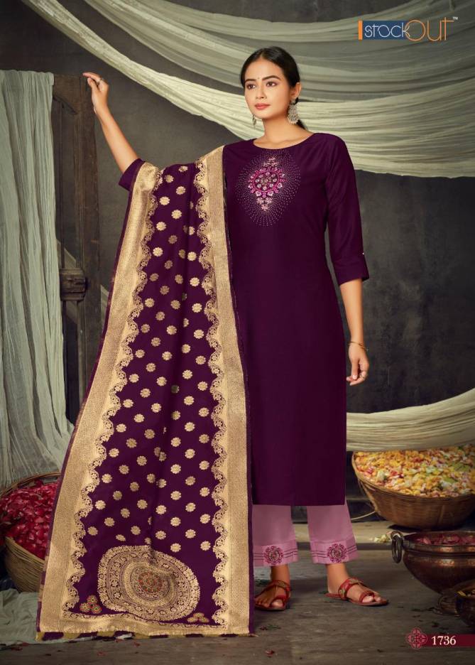 STOCK OUT MAYURI Latest Fancy Designer Festive Wear Jam Silk Bamber silk Work salwar Suit Collection