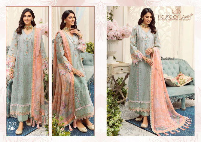 House Of Lawn Noor Fancy Wear Lawn Cotton Pakistani Salwar Kameez Collection