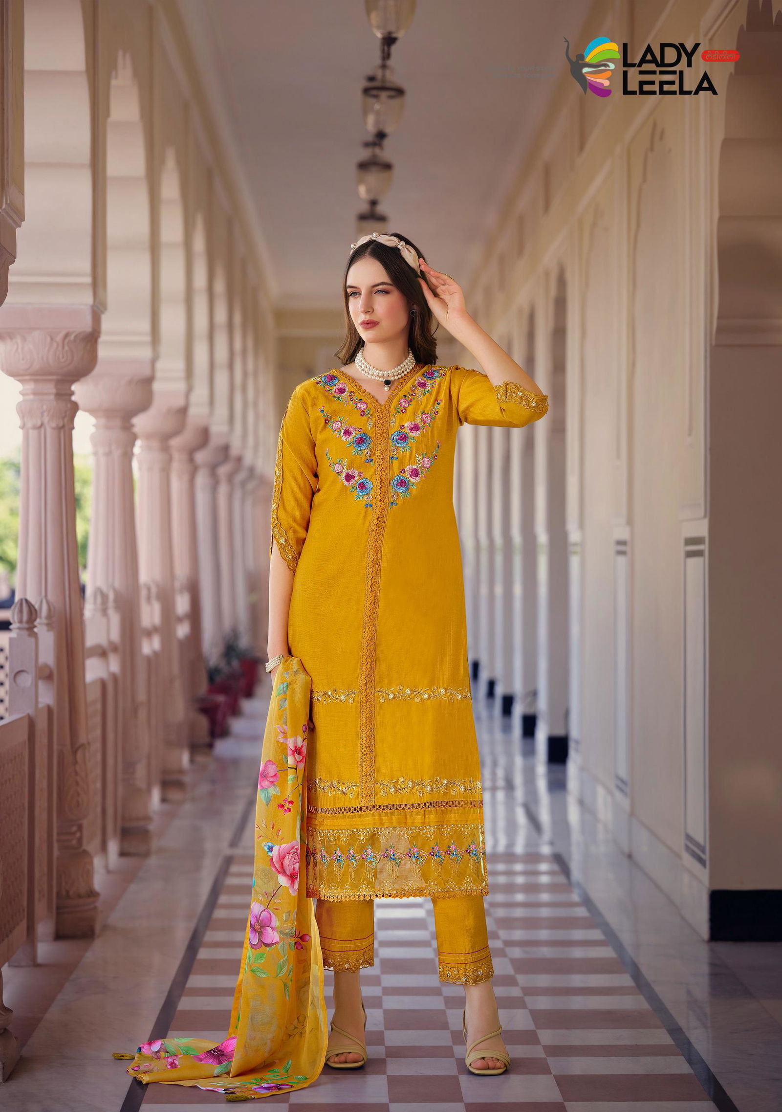 Sajda By Lady Leela Viscose Kurti With Bottom Dupatta Wholesalers In Delhi