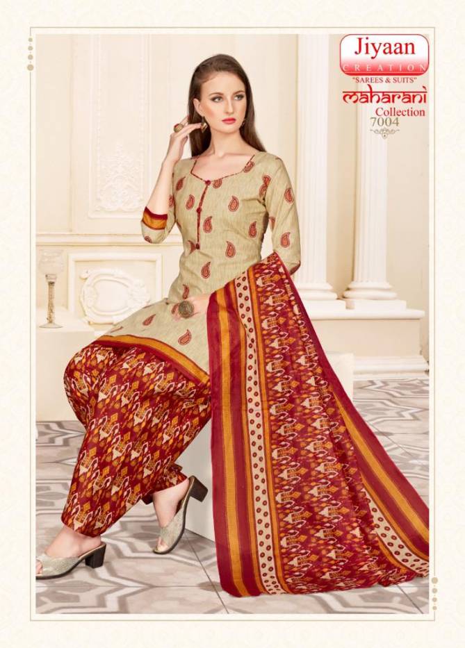 Jiyaan Maharani Collection 7 Regular Wear Cotton Printed Dress Material Collection

