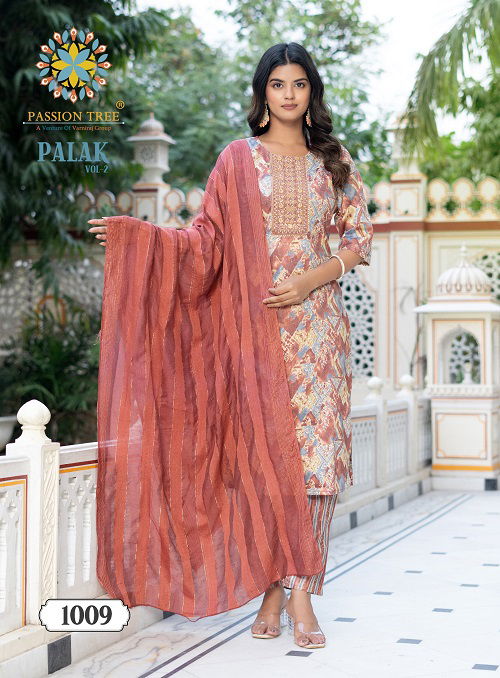 Palak Vol 2 By Passion Tree Capsule Printed Kurti With Bottom Dupatta Exporters In India