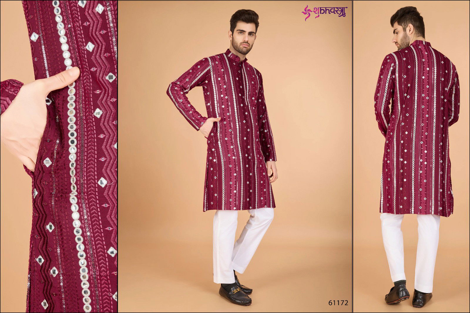  Modern Ethnics 3 Viscose by Shubhvastra  Rayon Mens Kurta Collection