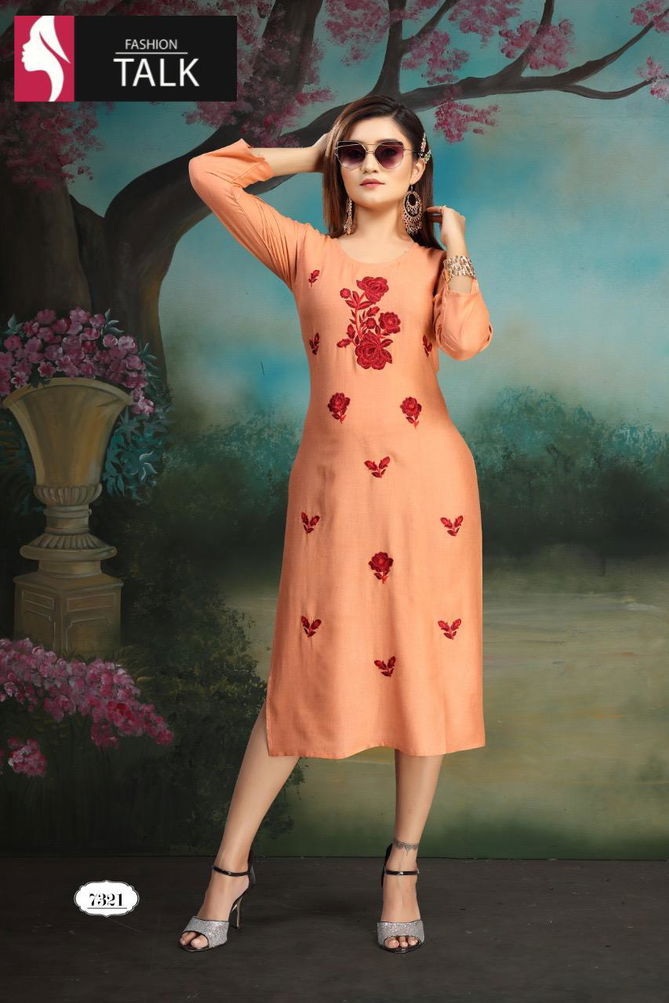 Ft Strawberry Latest Fancy Designer Heavy Casual Wear Simple Kurtis Collection
