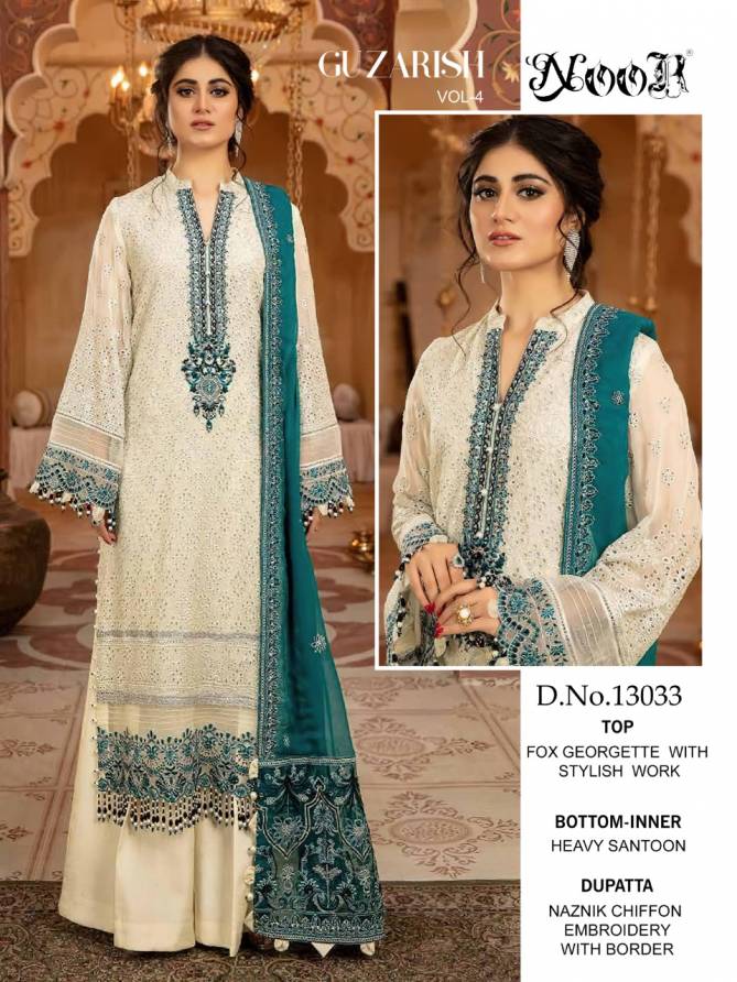 Noor Guzarish 4 Fancy Festive Wear Heavy Georgette Pakistani Salwar Kameez Collection