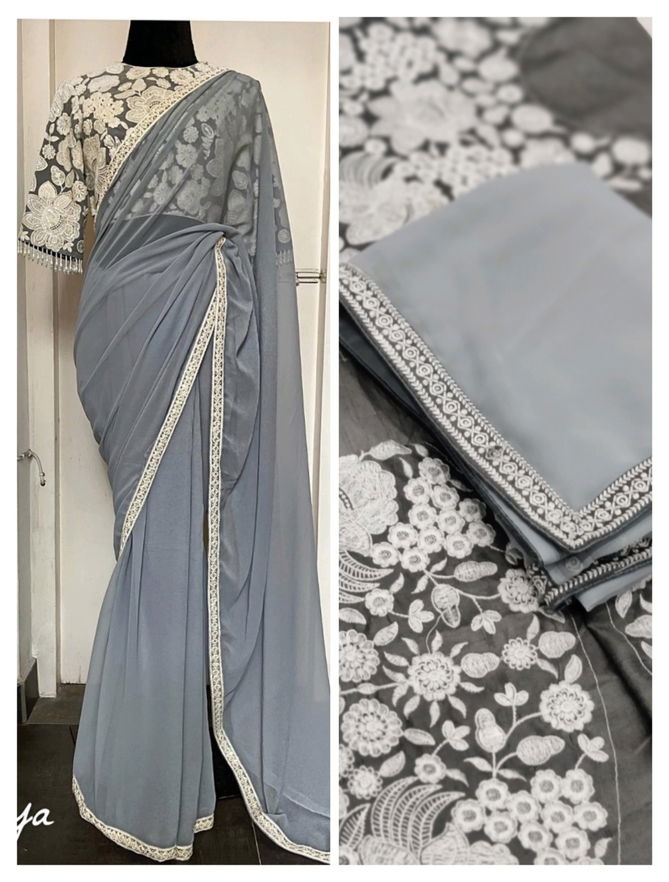 JR 572 Designer Classic Georgette Party Wear Saree Wholesalers In Delhi