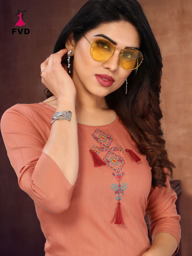 Kites 2 Fancy Ethnic Wear Rayon Kurti With Bottom Collection