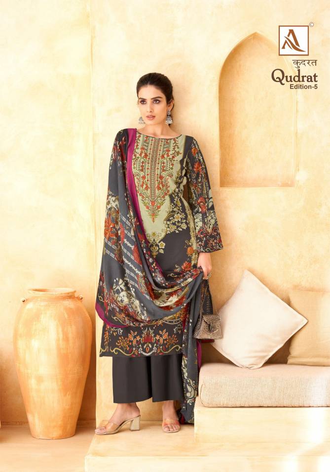Qudrat 5 By Alok Suit Pakistani Printed Cambric Cotton Wholesale Dress Material In Surat 