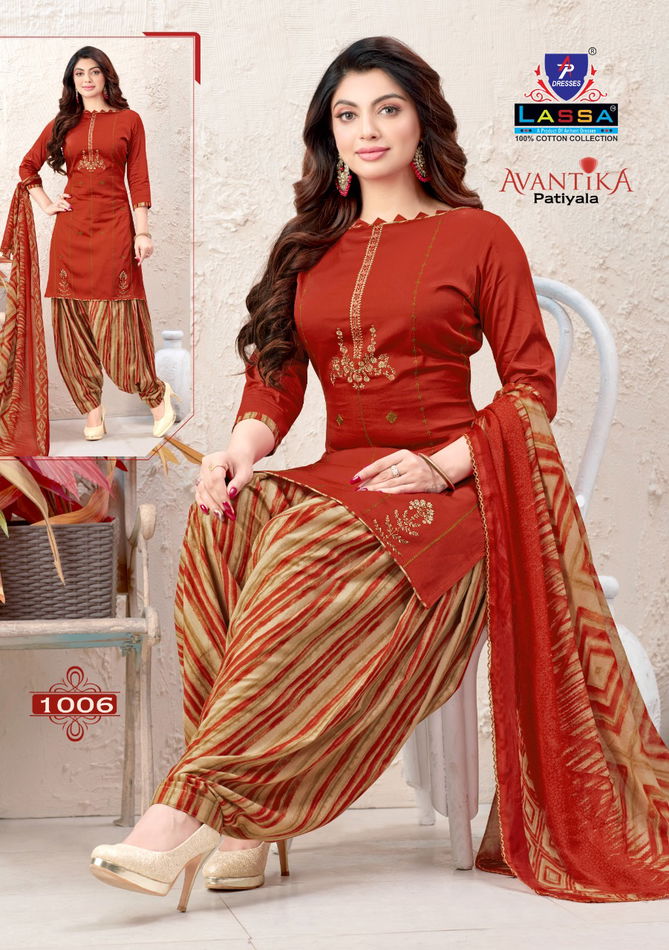 Arihant Lassa Avantika Latest fancy Designer Regular Casual Wear Printed Patiyala Dress Material Collection
