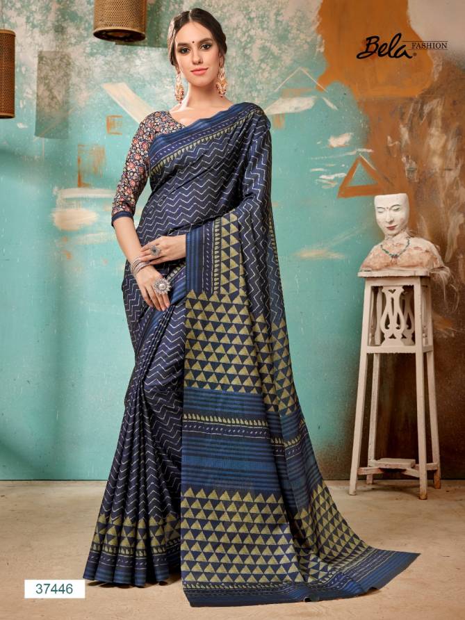 Bela Tulsi New Designer Manipuri Silk Digital Printed Latest Party Wear Saree Collection