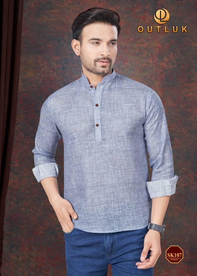 Short Kurta Vol 2 By Outluk Pure Linen Mens Wear Wholesale Manufacturers