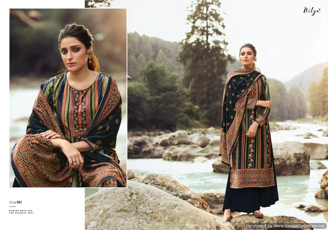 Nitya Velvet Vol 1 Latest Designer Full Printed Stylish Dress Material Collection 