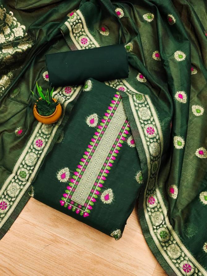EV Chanderi Suit Vol 6 Non Catalog Dress Material Wholesale In India