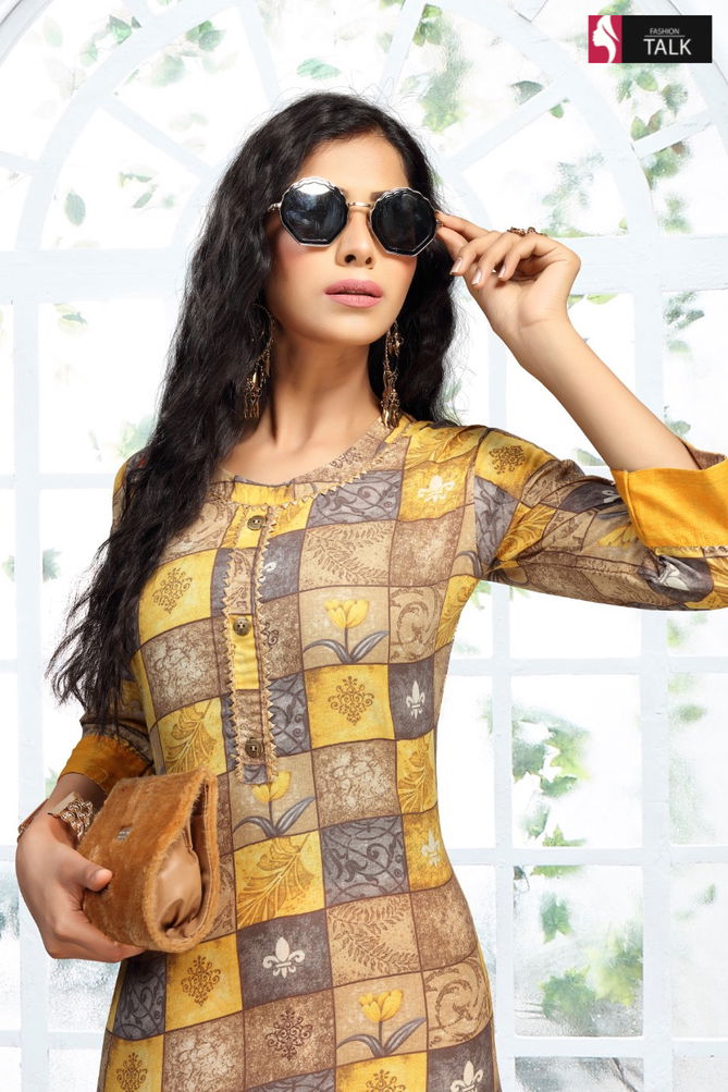 Ft Morni Latest Fancy Designer Ethnic Wear Cotton Printed Kurti With Bottom Collection
