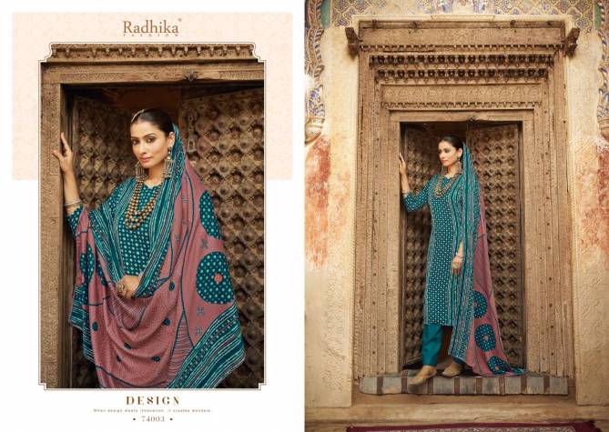 Bandhej By Radhika Sumyra Pashmina Dress Material Orders In India