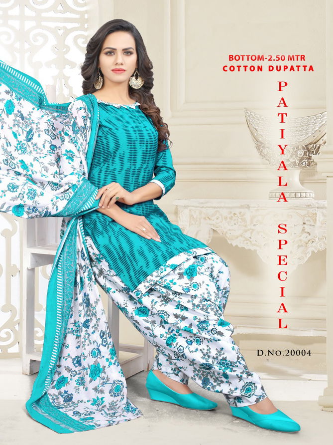 Vandana Patiyala Special 2 Latest Regular Wear Printed Cotton Ready Made Salwar Suit Collection 