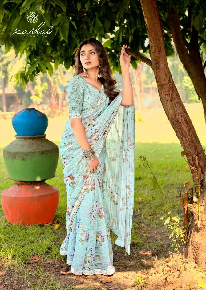 Florance By Kashvi Printed Wholesale Sarees Suppliers In Mumbai