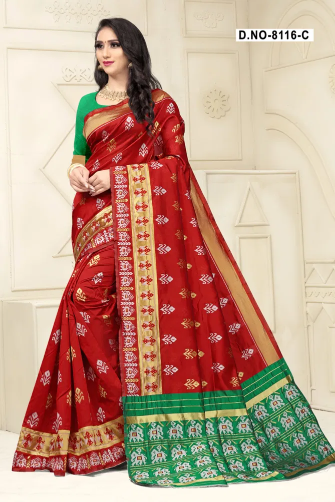 Panghat 8116 Latest Printed Festive Wear Handloom Silk Designer Saree Collection