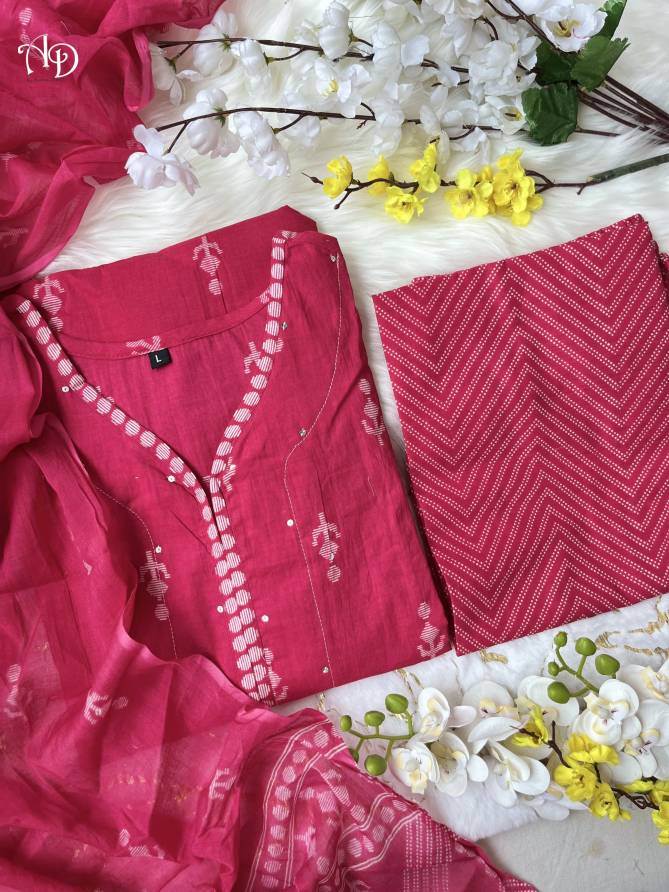 Akshar Designer Hand Block Print Stylish Front Cotton Kurti With Bottom Dupatta Wholesale Clothing Suppliers In india

