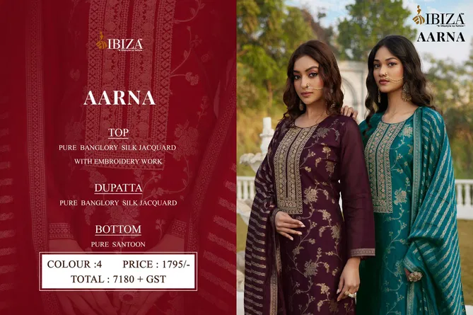 Aarna By Ibiza Banglory Silk Designer Salwar Kameez Wholesale Market In Surat