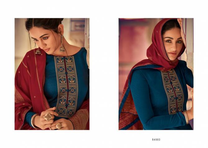 Deepsy Monalisa 4 Designer Nahya Silk Self With Embroidery Work Top And Dupatta Dress Material Collection