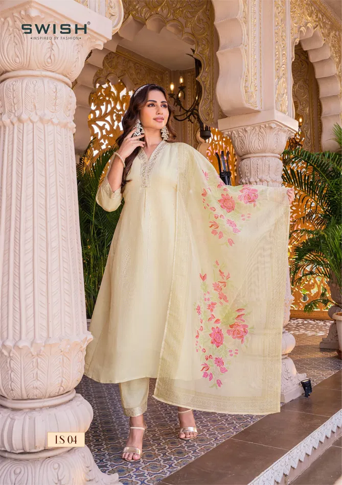 Label Swish By Swish Designer Tissue Kurti With Bottom Dupatta Suppliers In India