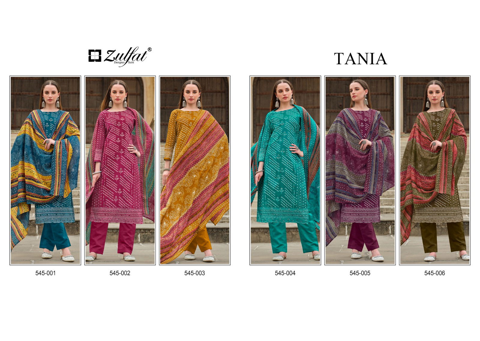 Tania By Zulfat Heavy Printed Pure Cotton Dress Material Wholesale Market In Surat