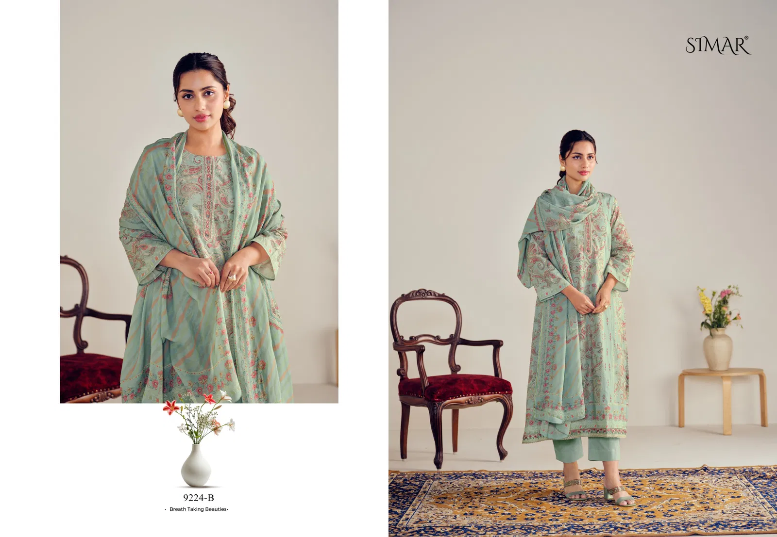 Pehnava By Glossy Modal Lawn Cotton Printed Dress Material Exporters In India