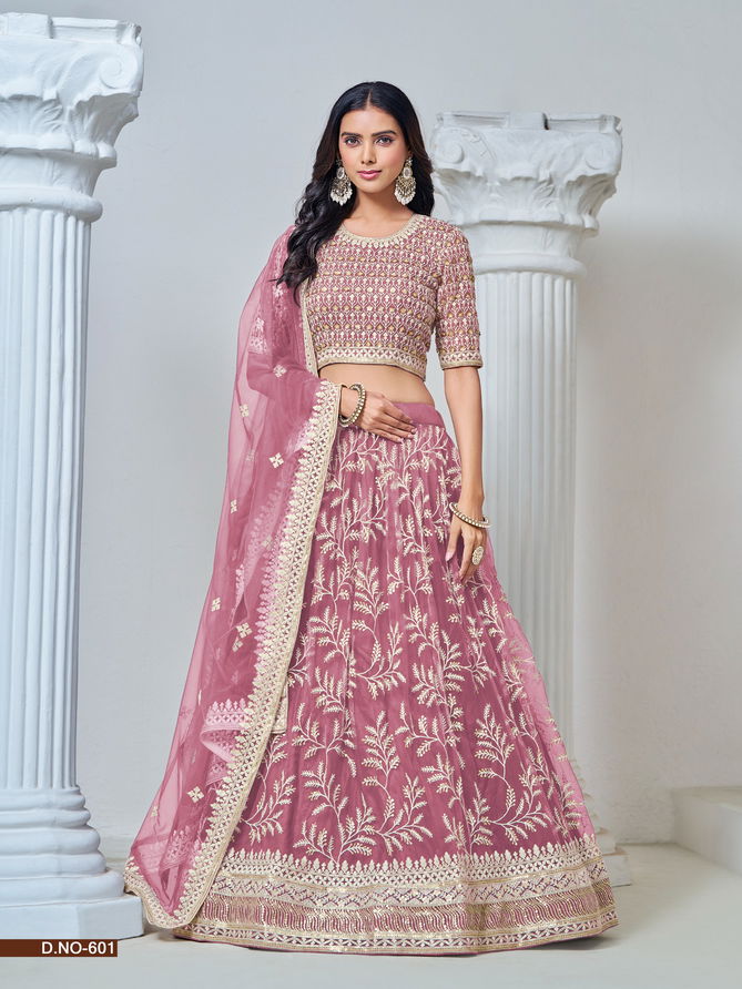 Mehvish Vol 6 Net Designer Wedding Wear Lehenga Choli Wholesale Online