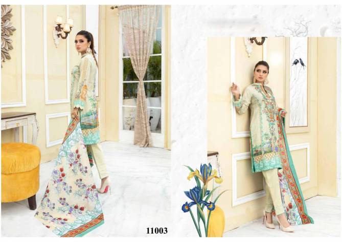 Iris 11 Latest Fancy Designer Casual Wear Cotton Karachi Dress Materials Collection
