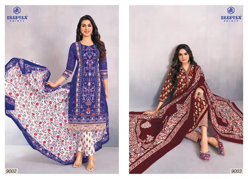 Deeptex Miss India Vol 90 Printed Cotton Dress Material Exporters In India