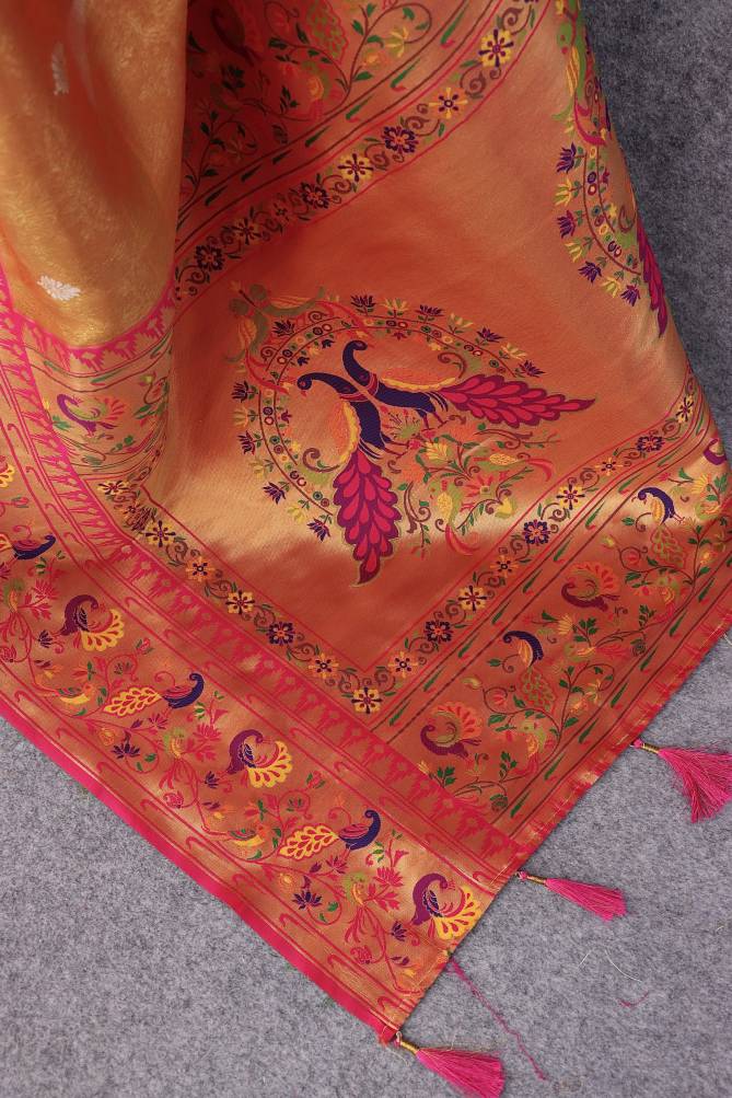 Divya By Paithani Soft Tissue Silk Wedding Sarees Exporters In India