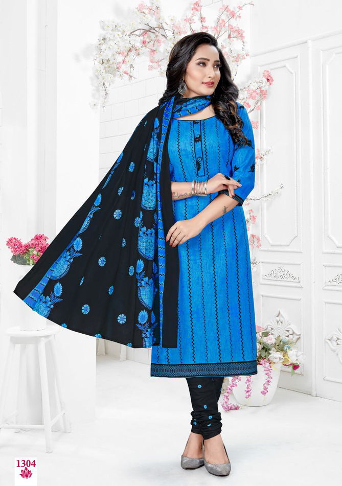 Cotton Pluse Heena 13 Regular Casual Wear Printed Cotton Dress Material Collection
