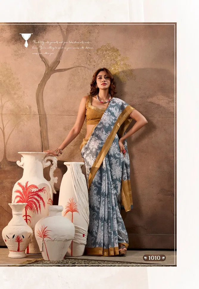 Vanya By Sr Cotton Printed Fancy Wholesale Saree Suppliers In Mumbai