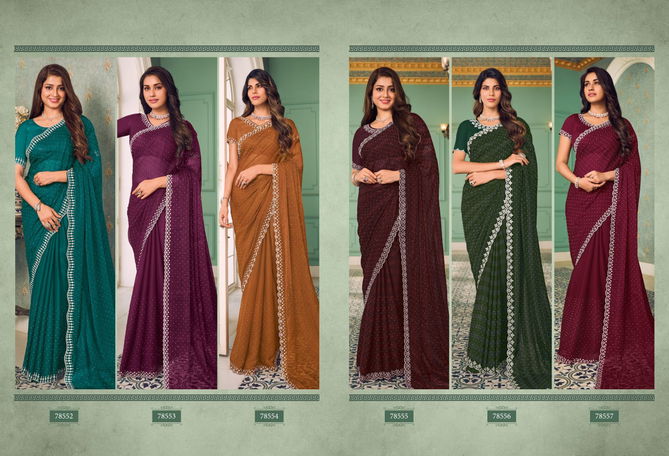 Nazara By Vipul Chiffon Designer Sarees Wholesalers In Delhi