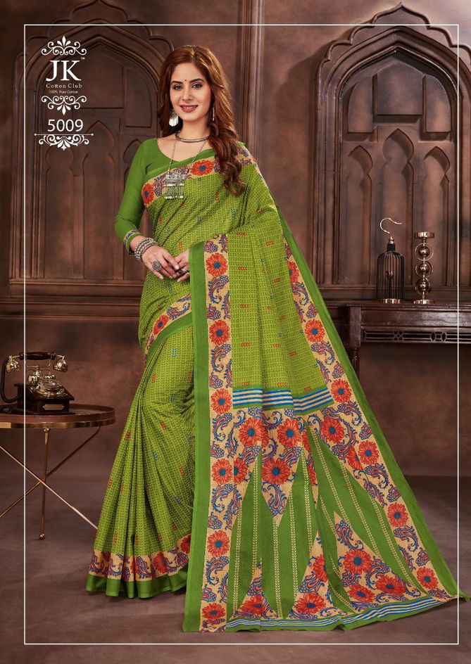 Jk Tulsi Avantika Vol 5 Latest Printed Cotton Regular Wear Saree Collection 