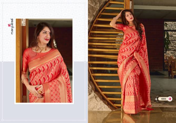 Manjubaa Mantra Silk Latest Fancy Designer Festive Wear 	Banarasi Silk Sarees Collection
