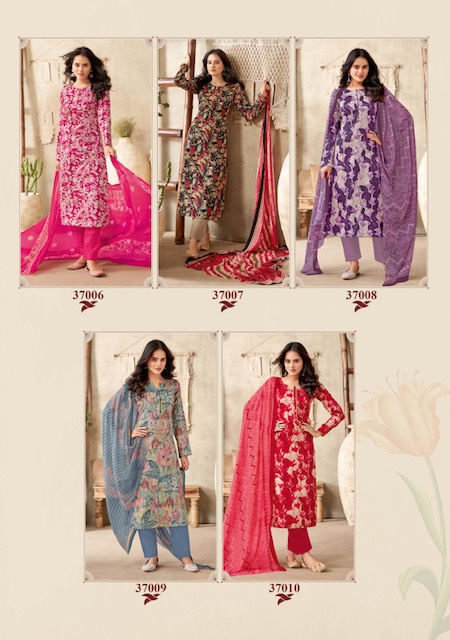 Suryajyoti Naishaa Vol 37 Jam Satin Cotton Dress Material Catalog
