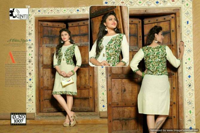 Kinti Kasturi-10 Latest Designer fancy Daily Wear Cotton Jacket Attached Kurtis Collection
