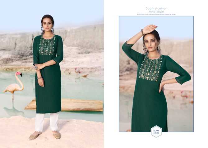 Kalaroop Shahi Designer Ethnic Wear Rayon Latest Kurti Collection