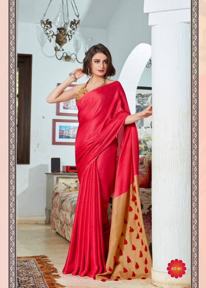 Shreyans Speed Test Exclusive collection Of Deaigner Party Wear Linen Saree with Cotton Blouse 