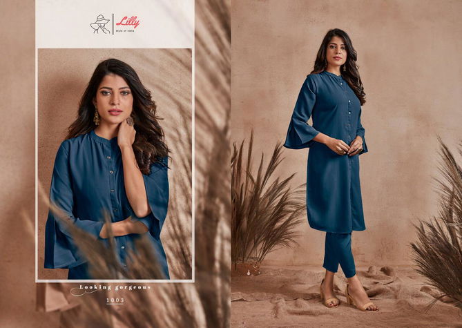 Lily Carnival 1 Latest Fancy Festive Wear Fancy Fabric Kurti Collection
